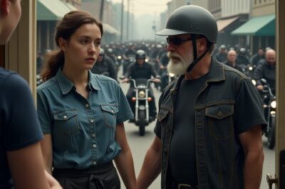 She Defended a Hell’s Angel When Cops Harassed Him! The Next Day, 200 Bikers Showed Up at Her Diner…